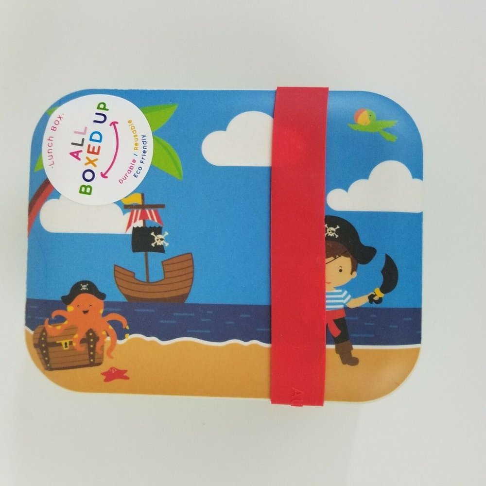 Pirate Print Cute Kid's Lunch Box Durable Reusable